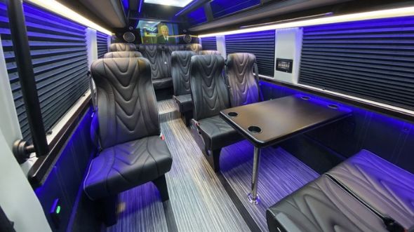 columbus 18 passenger sprinter van interior