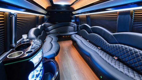 columbus sprinter limousine interior