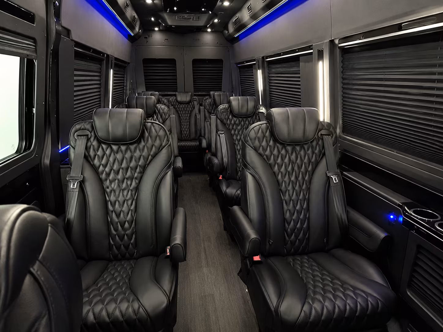 columbus 10 passenger sprinter van inside