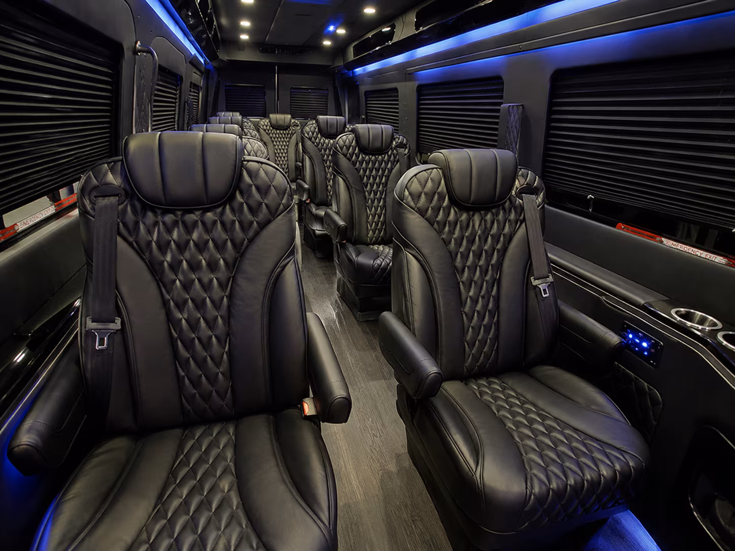 columbus 15 passenger sprinter van inside