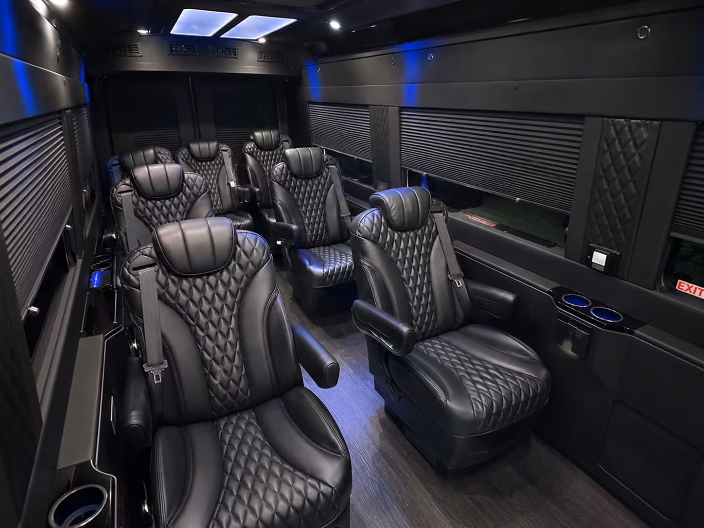 columbus 18 passenger sprinter van inside