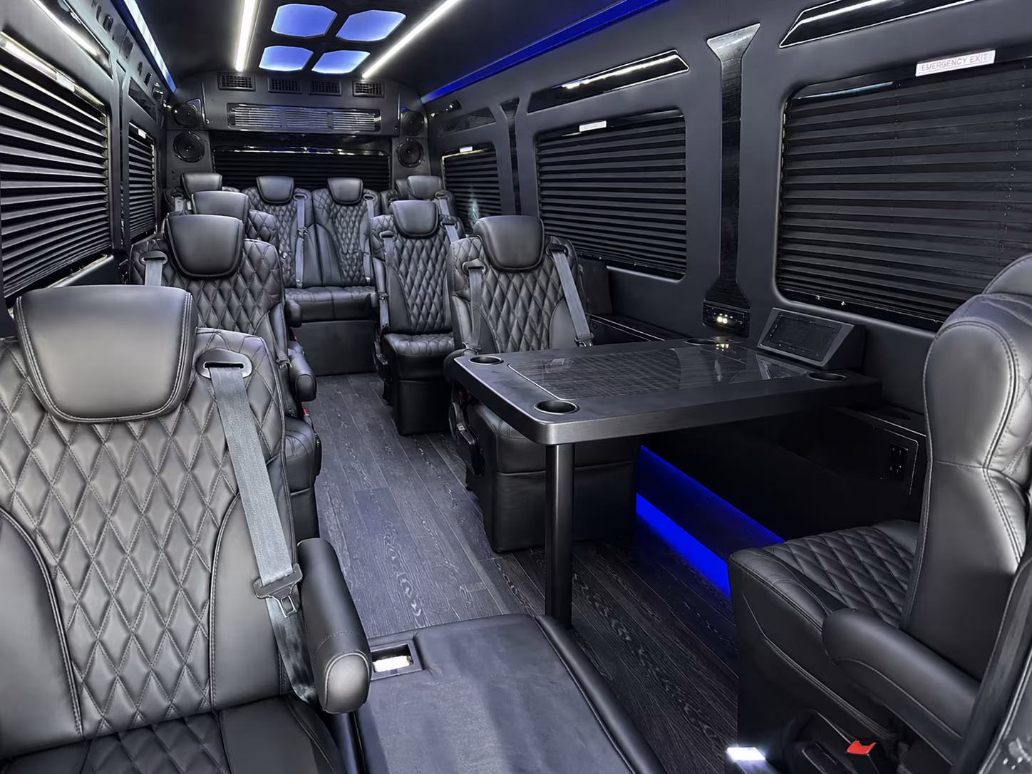 columbus 8 passenger sprinter van interior