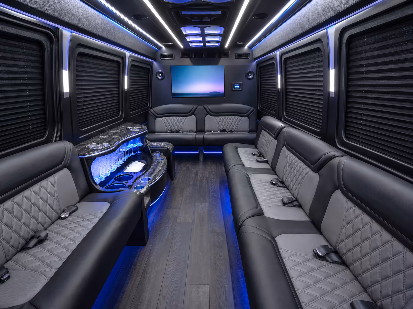 columbus sprinter limousine interior